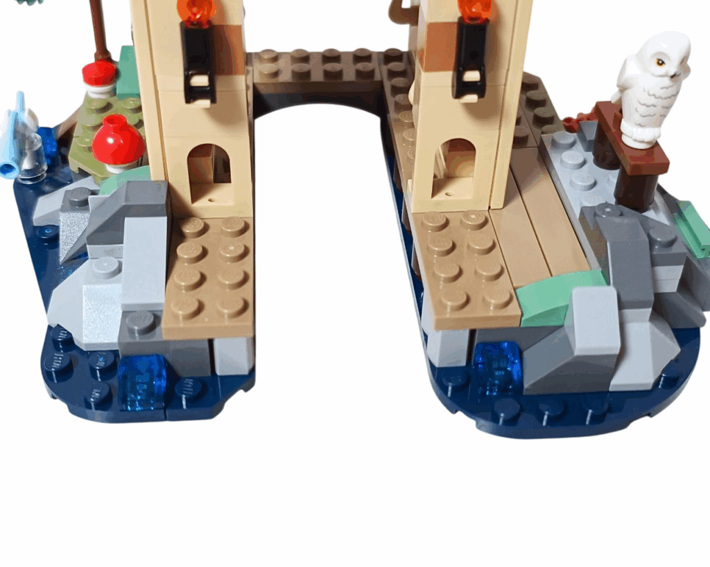 LEGO ボートハウス土台部分の正面(ボート出入口あり)